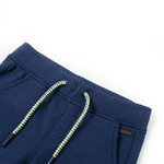 Pantaloncini per Bambini con Coulisse Blu Scuro 128