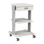 CARRELLO SMART - 2 ripiani 40x36 cm + base + cassetto