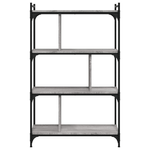 vidaXL Libreria Grigio Sonoma 4 Ripiani 76x32x123 cm Legno ingegnerizzato