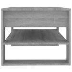 Tavolino da Salotto Grigio Sonoma 102x55x45cm Legno ingegnerizzato