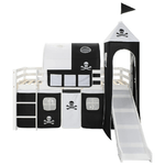 vidaXL Letto a Castello per Bambini Scivolo e Scala in Pino 97x208cm