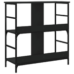 vidaXL Libreria Nera 78,5x33x82 cm in Legno ingegnerizzato