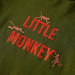 Maglietta per Bambini Maniche Lunghe Little Monkey Cachi Scuro 92