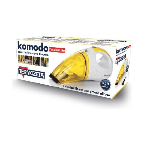 Termozeta-72368G-aspirapolvere-senza-filo-Trasparente-Bianco-Giallo-Senza-sacchetto