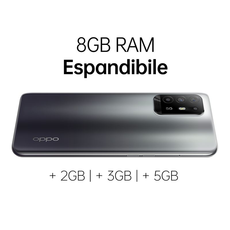 OPPO-A94-5G-A94-Smartphone-5G-173g-Display-6.43-FHD--AMOLED-4-Fotocamere-48MP-RAM-8GB-ESPANDIBILE-FINO-A-13GB-ROM-128GB-Batteria-4310mAh-Ricarica-VOOC-30W-Dual-Sim--Versione-Italiana--Fluid-Black