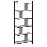 vidaXL Libreria Grigio Sonoma 6 Ripiani 76x32x192 cm Legno ingegnerizzato