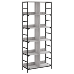 vidaXL Libreria Grigio Sonoma 78,5x33x188,5 cm in Legno ingegnerizzato