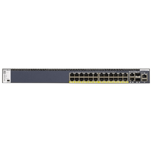 NETGEAR-M4300-28G-PoE--Gestito-L3-Gigabit-Ethernet--10-100-1000--Supporto-Power-over-Ethernet--PoE--1U-Nero