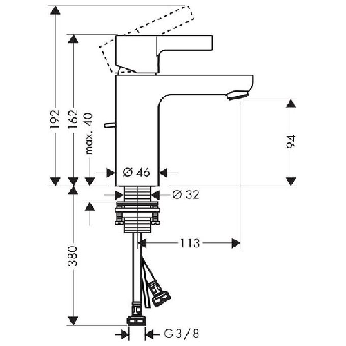 Hansgrohe-Metris-S-Cromo