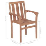 vidaXL Sedie da Giardino 2 pz con Cuscini Antracite Massello di Teak