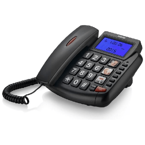 Brondi-Bravo-90-Telefono-analogico-Identificatore-di-chiamata-Nero