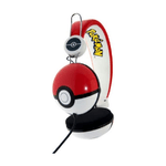 4Side OTL Technologies Pokémon Pokeball Cuffie Cablato A Padiglione MUSICA Nero, Rosso, Bianco