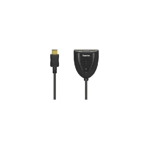 Hama-Sdoppiatore-Manuale-HDMI-M-2-HDMI-F-connettori-dorati-compatibile-HDCP