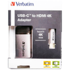 Verbatim-49143-cavo-e-adattatore-video-01-m-USB-tipo-C-HDMI-Nero-Argento