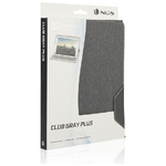 NGS-Club-Gray-Plus-254-cm--10--Custodia-a-libro-Grigio