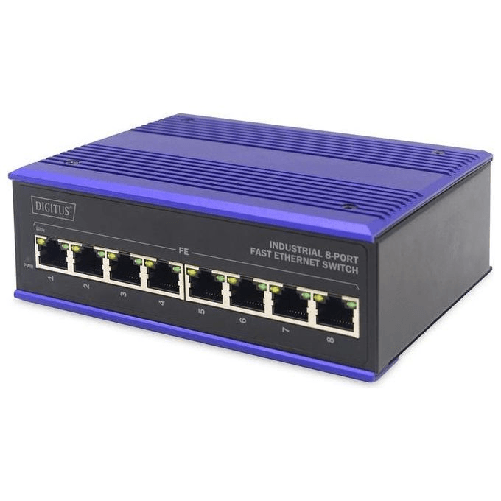 ASSMANN-Electronic-DN-650106-switch-di-rete-Fast-Ethernet--10-100--Nero-Blu