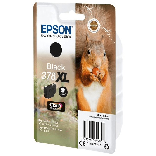 Epson-Squirrel-Singlepack-Black-378XL-Claria-Photo-HD-Ink