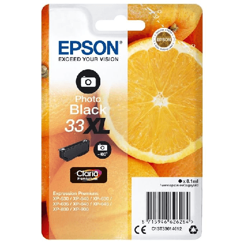 Epson-Oranges-Cartuccia-Nero-foto-T33XL-Claria-Premium