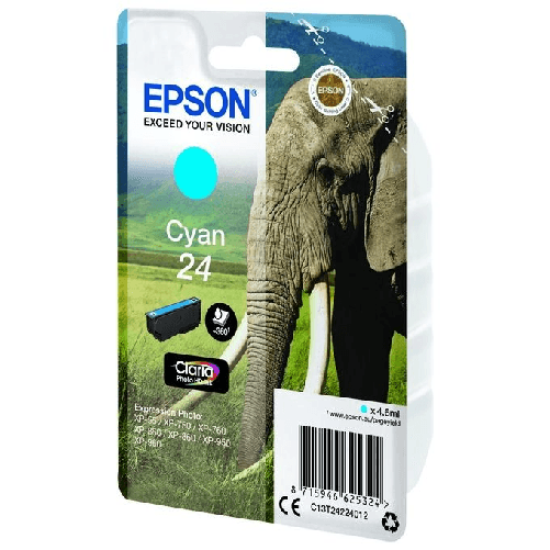 Epson-Elephant-Cartuccia-Ciano