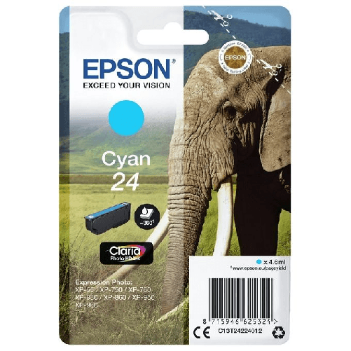 Epson-Elephant-Cartuccia-Ciano