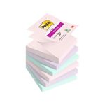 Post-It Confezione 6 Blocchetti 6 Super Sticky Z-Notes 76x76mm Soulful