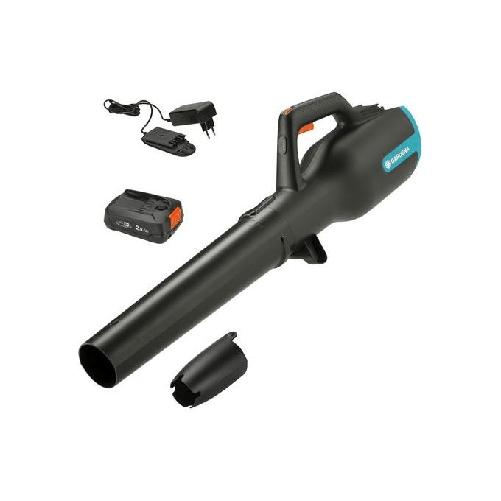 Gardena-PowerJet-18V-P4A-soffiatore-di-foglie-cordless-Nero-Blu-Arancione-19-V-Ioni-di-Litio