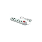 FANTON 41043 prolunghe e multiple 1,5 m 6 presa(e) AC Bianco