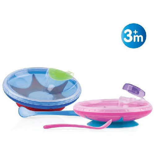 Nuby-ID5342-set-piatto-per-bambini-Colori-assortiti