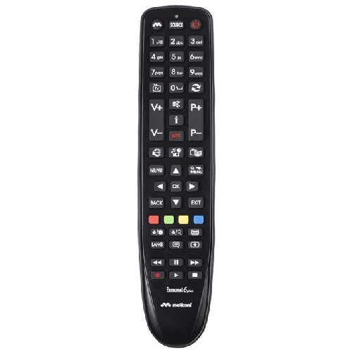 Meliconi Gumbody Personal 6 plus telecomando IR Wireless TV Pulsanti