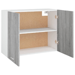 Mobile Pensile Grigio Sonoma 80x31x60 cm in Legno ingegnerizzato