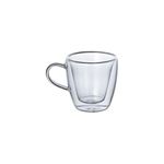 Set 2 Tazze Caffe' senza Piatto Vetro Borosilicato