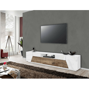 Dmora Mobile porta TV Dfilipp, Credenza bassa da soggiorno, Base porta TV, 100% Made in Italy