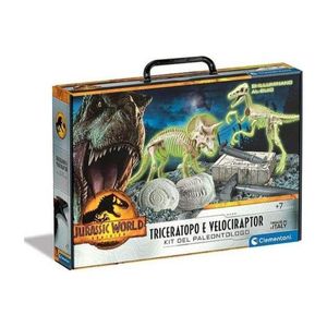 Clementoni Jurassic World 3 Dominion Triceratopo e Velociraptor