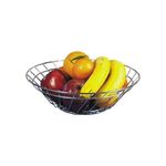 Artex Cestello Portafrutta e Pane Linea Kitchen in Metallo Filo Cromo 32cm