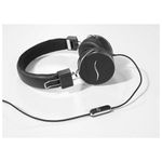 Hi-Deejay Cuffie Professionali Rivestite in Tessuto Nappa Black