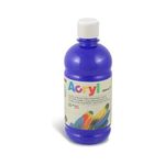 PRIMO Morocolor Acryl, 1 Bottiglia da 500 ml di Colore Acrilico Fine, Blu Oltremare, Effetto Coprente e Luminoso, Dotato di Tappo Dosatore