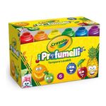 Crayola Confezione 6 Tempere Lavabili Profumelli