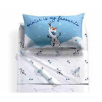 CALEFFI COMPLETO LENZUOLA LETTO 1 PIAZZA FROZEN WINTER Disney