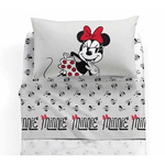 CALEFFI COMPLETO LENZUOLA MINNIE RETRO LETTO SINGOLO 1 PIAZZA DISNEY