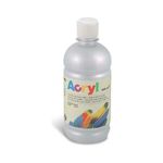 Primo Bottiglia 500ml Tempera Acrilica Argento