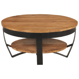 vidaXL Tavolino da Caffè 65x65x32 cm in Legno Massello di Acacia