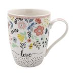 KB8 Tazza Mug in Porcellana Fiori 340cc kb8