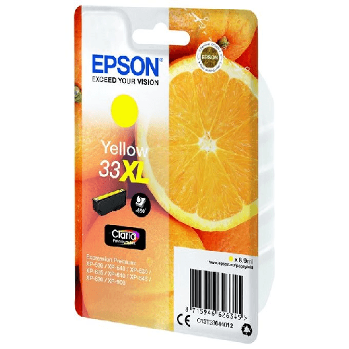 Epson-Oranges-Cartuccia-Giallo-T33XL-Claria-Premium