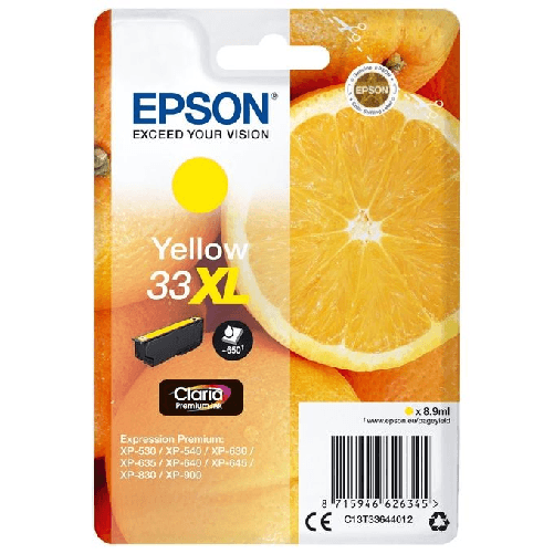 Epson-Oranges-Cartuccia-Giallo-T33XL-Claria-Premium