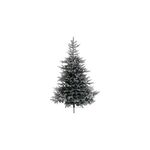 Amicasa Grandis Albero di Natale Innevato 150cm Pv Diametro 111cm