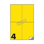 Markin Confezione 400 Etichette Giallo 105x148mm