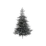 Amicasa Grandis Albero di Natale Innevato 180cm Pv Diametro 132cm