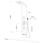 Colonna-doccia-jungle-4-funzioni-acciaio-spazzolato-anticalcare-getto-a-cascata