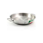 Tegame per induzione in acciaio inox con 2 manici Inox Diametro 40 cm