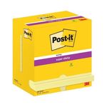 Post-It Super Sticky Notes, 3 in x 5 in, Canary Yellow, 12 Pads/Pack pouch autoadesiva Giallo 90 fogli Autoadesivo